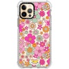 image:imageCASETiFY Ultra Impact Case for iPhone 12  iPhone 12 Pro  Retro Boho Hippie Flowers 60s  70s Floral Pattern on Clear Background  Clear Frost  Enhanced Corners  115 ft 5X Militray Grade Drop Protection  retro boho hippie flowers 60s  70s floral pa  Glossy FrostGroovy Pattern Clear