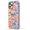 image:imageCASETiFY Ultra Impact Case for iPhone 12  iPhone 12 Pro  Retro Boho Hippie Flowers 60s  70s Floral Pattern on Clear Background  Clear Frost  Enhanced Corners  115 ft 5X Militray Grade Drop Protection  retro boho hippie flowers 60s  70s floral pa  Glossy FrostMagic Mushrooms