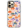 image:imageCASETiFY Ultra Impact Case for iPhone 12  iPhone 12 Pro  Retro Boho Hippie Flowers 60s  70s Floral Pattern on Clear Background  Clear Frost  Enhanced Corners  115 ft 5X Militray Grade Drop Protection  retro boho hippie flowers 60s  70s floral pa  Glossy FrostMagic Mushrooms