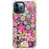 image:imageCASETiFY Ultra Impact Case for iPhone 12  iPhone 12 Pro  Retro Boho Hippie Flowers 60s  70s Floral Pattern on Clear Background  Clear Frost  Enhanced Corners  115 ft 5X Militray Grade Drop Protection  retro boho hippie flowers 60s  70s floral pa  Glossy FrostGroovy Pattern Clear