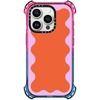 image:imageCASETiFY for iPhone 15 Pro Case  Bounce Compatible with MagSafe  Shockproof  213 ft 6x Military Grade Drop Protection  Bee in the Flowers by Papio Press  Cotton CandyPink Wavy Border on Orange
