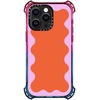 image:imageCASETiFY for iPhone 15 Pro Case  Bounce Compatible with MagSafe  Shockproof  213 ft 6x Military Grade Drop Protection  Bee in the Flowers by Papio Press  Cotton CandyPink Wavy Border on Orange