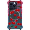 image:imageCASETiFY for iPhone 15 Pro Case  Bounce Compatible with MagSafe  Shockproof  213 ft 6x Military Grade Drop Protection  Bee in the Flowers by Papio Press  Cotton Candyvibrant red cherry pattern