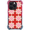 image:imageCASETiFY for iPhone 15 Pro Case  Bounce Compatible with MagSafe  Shockproof  213 ft 6x Military Grade Drop Protection  Bee in the Flowers by Papio Press  Cotton CandyRetro Floral Red and Pink