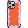 image:imageCASETiFY for iPhone 15 Pro Case  Bounce Compatible with MagSafe  Shockproof  213 ft 6x Military Grade Drop Protection  Bee in the Flowers by Papio Press  Cotton CandyPink Wavy Border on Orange
