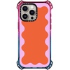 image:imageCASETiFY for iPhone 15 Pro Case  Bounce Compatible with MagSafe  Shockproof  213 ft 6x Military Grade Drop Protection  Bee in the Flowers by Papio Press  Cotton CandyPink Wavy Border on Orange