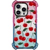 image:imageCASETiFY for iPhone 15 Pro Case  Bounce Compatible with MagSafe  Shockproof  213 ft 6x Military Grade Drop Protection  Bee in the Flowers by Papio Press  Cotton Candyvibrant red cherry pattern