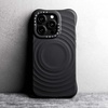image:imageCASETiFY for iPhone 16 Pro Max Case  Ripple Compatible with MagSafe  Silicone  Wave Textured  66 ft 2X Military Grade Drop Protection  JadeBlack