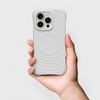 image:imageCASETiFY for iPhone 16 Pro Max Case  Ripple Compatible with MagSafe  Silicone  Wave Textured  66 ft 2X Military Grade Drop Protection  JadePebble Grey