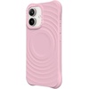 image:imageCASETiFY for iPhone 16 Pro Max Case  Ripple Compatible with MagSafe  Silicone  Wave Textured  66 ft 2X Military Grade Drop Protection  JadePrimrose Pink