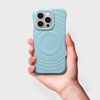 image:imageCASETiFY for iPhone 16 Pro Max Case  Ripple Compatible with MagSafe  Silicone  Wave Textured  66 ft 2X Military Grade Drop Protection  JadeSky Blue