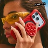 image:imageCASETiFY for iPhone 16 Pro Max Case  Ripple Compatible with MagSafe  Silicone  Wave Textured  66 ft 2X Military Grade Drop Protection  JadeTomato Red