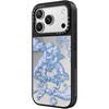 image:imageCASETiFY for iPhone 17 Case  Metallic Glaze MagSafe Compatible  ScratchResistant  Reflective  49 ft Drop Protection  Audio Cassette  Silver On BlackAt Lovers Gate