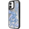 image:imageCASETiFY for iPhone 17 Case  Metallic Glaze MagSafe Compatible  ScratchResistant  Reflective  49 ft Drop Protection  Audio Cassette  Silver On BlackAt Lovers Gate
