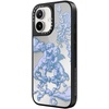 image:imageCASETiFY for iPhone 17 Case  Metallic Glaze MagSafe Compatible  ScratchResistant  Reflective  49 ft Drop Protection  Audio Cassette  Silver On BlackAt Lovers Gate