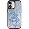 image:imageCASETiFY for iPhone 17 Case  Metallic Glaze MagSafe Compatible  ScratchResistant  Reflective  49 ft Drop Protection  Audio Cassette  Silver On BlackAt Lovers Gate