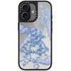 image:imageCASETiFY for iPhone 17 Case  Metallic Glaze MagSafe Compatible  ScratchResistant  Reflective  49 ft Drop Protection  Audio Cassette  Silver On BlackAt Lovers Gate