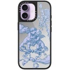 image:imageCASETiFY for iPhone 17 Case  Metallic Glaze MagSafe Compatible  ScratchResistant  Reflective  49 ft Drop Protection  Audio Cassette  Silver On BlackAt Lovers Gate