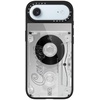 image:imageCASETiFY for iPhone 17 Case  Metallic Glaze MagSafe Compatible  ScratchResistant  Reflective  49 ft Drop Protection  Audio Cassette  Silver On BlackAudio Cassette