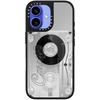 image:imageCASETiFY for iPhone 17 Case  Metallic Glaze MagSafe Compatible  ScratchResistant  Reflective  49 ft Drop Protection  Audio Cassette  Silver On BlackAudio Cassette