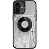 image:imageCASETiFY for iPhone 17 Case  Metallic Glaze MagSafe Compatible  ScratchResistant  Reflective  49 ft Drop Protection  Audio Cassette  Silver On BlackAudio Cassette