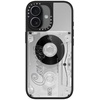 image:imageCASETiFY for iPhone 17 Case  Metallic Glaze MagSafe Compatible  ScratchResistant  Reflective  49 ft Drop Protection  Audio Cassette  Silver On BlackAudio Cassette