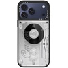 image:imageCASETiFY for iPhone 17 Case  Metallic Glaze MagSafe Compatible  ScratchResistant  Reflective  49 ft Drop Protection  Audio Cassette  Silver On BlackAudio Cassette