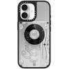 image:imageCASETiFY for iPhone 17 Case  Metallic Glaze MagSafe Compatible  ScratchResistant  Reflective  49 ft Drop Protection  Audio Cassette  Silver On BlackAudio Cassette