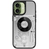 image:imageCASETiFY for iPhone 17 Case  Metallic Glaze MagSafe Compatible  ScratchResistant  Reflective  49 ft Drop Protection  Audio Cassette  Silver On BlackAudio Cassette