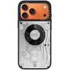 image:imageCASETiFY for iPhone 17 Case  Metallic Glaze MagSafe Compatible  ScratchResistant  Reflective  49 ft Drop Protection  Audio Cassette  Silver On BlackAudio Cassette