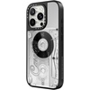image:imageCASETiFY for iPhone 17 Case  Metallic Glaze MagSafe Compatible  ScratchResistant  Reflective  49 ft Drop Protection  Audio Cassette  Silver On BlackAudio Cassette