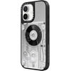 image:imageCASETiFY for iPhone 17 Case  Metallic Glaze MagSafe Compatible  ScratchResistant  Reflective  49 ft Drop Protection  Audio Cassette  Silver On BlackAudio Cassette
