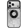 image:imageCASETiFY for iPhone 17 Case  Metallic Glaze MagSafe Compatible  ScratchResistant  Reflective  49 ft Drop Protection  Audio Cassette  Silver On BlackAudio Cassette