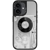 image:imageCASETiFY for iPhone 17 Case  Metallic Glaze MagSafe Compatible  ScratchResistant  Reflective  49 ft Drop Protection  Audio Cassette  Silver On BlackAudio Cassette
