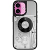 image:imageCASETiFY for iPhone 17 Case  Metallic Glaze MagSafe Compatible  ScratchResistant  Reflective  49 ft Drop Protection  Audio Cassette  Silver On BlackAudio Cassette