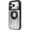 image:imageCASETiFY for iPhone 17 Case  Metallic Glaze MagSafe Compatible  ScratchResistant  Reflective  49 ft Drop Protection  Audio Cassette  Silver On BlackAudio Cassette