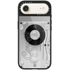 image:imageCASETiFY for iPhone 17 Case  Metallic Glaze MagSafe Compatible  ScratchResistant  Reflective  49 ft Drop Protection  Audio Cassette  Silver On BlackAudio Cassette