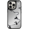 image:imageCASETiFY for iPhone 17 Case  Metallic Glaze MagSafe Compatible  ScratchResistant  Reflective  49 ft Drop Protection  Audio Cassette  Silver On BlackBlack Organza Ribbons