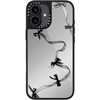 image:imageCASETiFY for iPhone 17 Case  Metallic Glaze MagSafe Compatible  ScratchResistant  Reflective  49 ft Drop Protection  Audio Cassette  Silver On BlackBlack Organza Ribbons