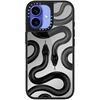 image:imageCASETiFY for iPhone 17 Case  Metallic Glaze MagSafe Compatible  ScratchResistant  Reflective  49 ft Drop Protection  Audio Cassette  Silver On BlackBlack Kingsnake