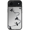 image:imageCASETiFY for iPhone 17 Case  Metallic Glaze MagSafe Compatible  ScratchResistant  Reflective  49 ft Drop Protection  Audio Cassette  Silver On BlackBlack Organza Ribbons