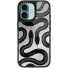 image:imageCASETiFY for iPhone 17 Case  Metallic Glaze MagSafe Compatible  ScratchResistant  Reflective  49 ft Drop Protection  Audio Cassette  Silver On BlackBlack Kingsnake
