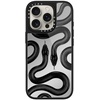 image:imageCASETiFY for iPhone 17 Case  Metallic Glaze MagSafe Compatible  ScratchResistant  Reflective  49 ft Drop Protection  Audio Cassette  Silver On BlackBlack Kingsnake