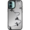 image:imageCASETiFY for iPhone 17 Case  Metallic Glaze MagSafe Compatible  ScratchResistant  Reflective  49 ft Drop Protection  Audio Cassette  Silver On BlackBlack Organza Ribbons