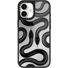 image:imageCASETiFY for iPhone 17 Case  Metallic Glaze MagSafe Compatible  ScratchResistant  Reflective  49 ft Drop Protection  Audio Cassette  Silver On BlackBlack Kingsnake