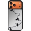 image:imageCASETiFY for iPhone 17 Case  Metallic Glaze MagSafe Compatible  ScratchResistant  Reflective  49 ft Drop Protection  Audio Cassette  Silver On BlackBlack Organza Ribbons