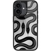 image:imageCASETiFY for iPhone 17 Case  Metallic Glaze MagSafe Compatible  ScratchResistant  Reflective  49 ft Drop Protection  Audio Cassette  Silver On BlackBlack Kingsnake