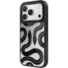 image:imageCASETiFY for iPhone 17 Case  Metallic Glaze MagSafe Compatible  ScratchResistant  Reflective  49 ft Drop Protection  Audio Cassette  Silver On BlackBlack Kingsnake