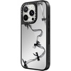 image:imageCASETiFY for iPhone 17 Case  Metallic Glaze MagSafe Compatible  ScratchResistant  Reflective  49 ft Drop Protection  Audio Cassette  Silver On BlackBlack Organza Ribbons