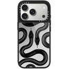 image:imageCASETiFY for iPhone 17 Case  Metallic Glaze MagSafe Compatible  ScratchResistant  Reflective  49 ft Drop Protection  Audio Cassette  Silver On BlackBlack Kingsnake